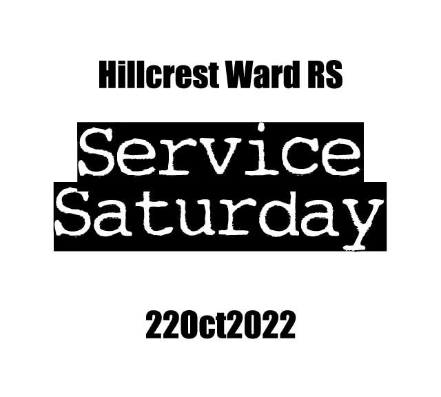 Service Saturday Hillcrest Ward